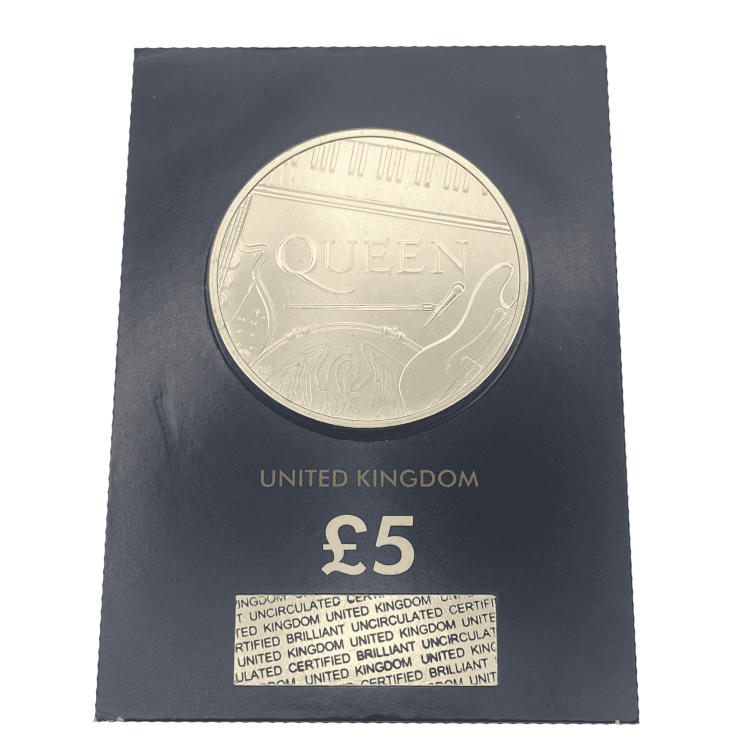 Queen 2020 £5 Brilliant Uncirculated Coin in Change Checker Card queen Queen 2020 £5 Brilliant Uncirculated Coin in Change Checker Card