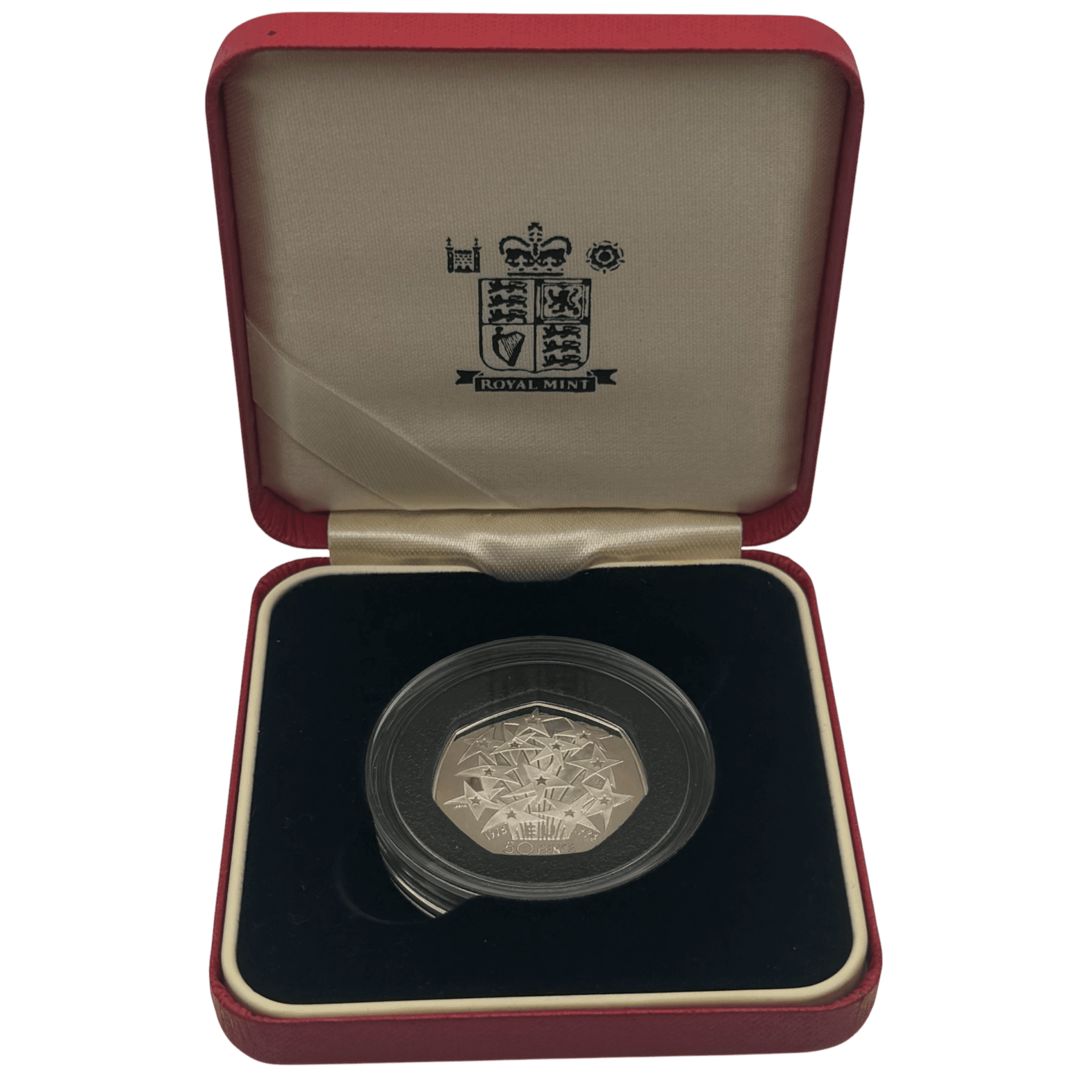 1998 25th Anniversary EEC Silver Proof 50p Coin 1998 1998 25th Anniversary EEC Silver Proof 50p Coin