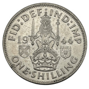 George VI Scottish Shilling 1944 Brilliant Uncirculated