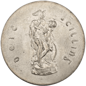 1966 Ireland Easter Uprising 10 Shillings About Brilliant Uncirculated